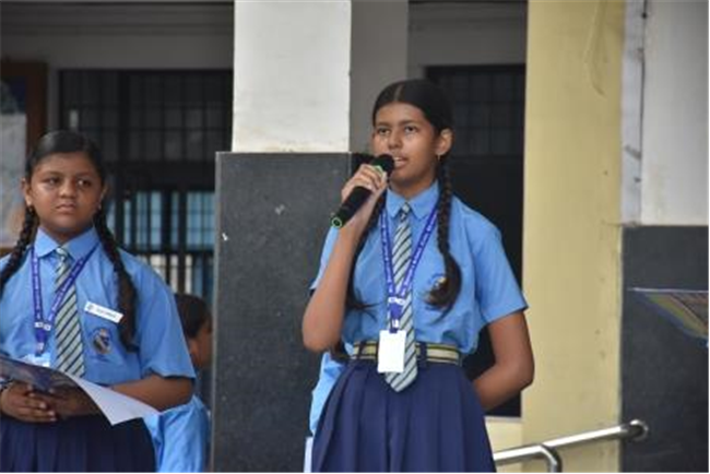 Morning Assembly on “Companionship” by Class 8-B