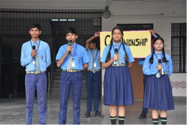 Morning Assembly on “Companionship” by Class 8-B
