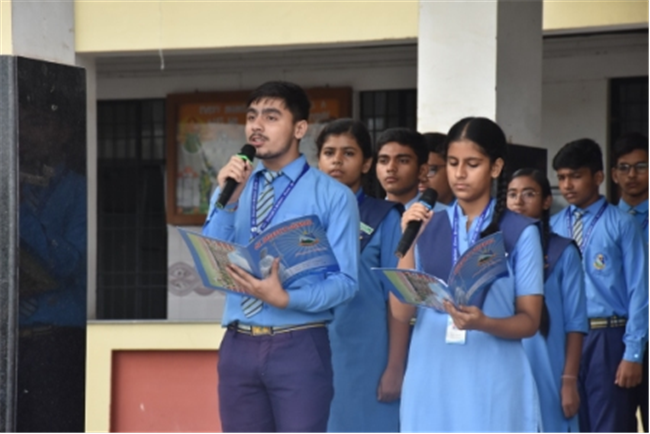 Morning Assembly on “Are You Rich Without Wealth?” by Class 10-C
