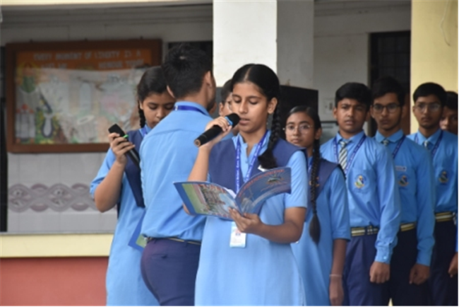 Morning Assembly on “Are You Rich Without Wealth?” by Class 10-C