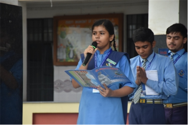 Morning Assembly on “Are You Rich Without Wealth?” by Class 10-C