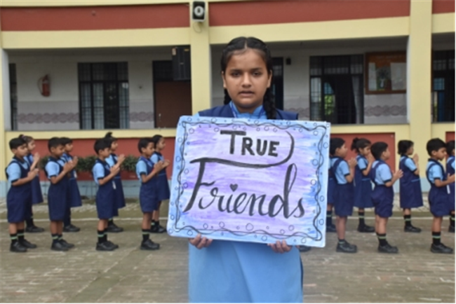 Morning Assembly on “Are You Rich Without Wealth?” by Class 10-C