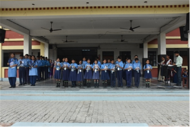 Morning Assembly on “Are You Rich Without Wealth?” by Class 10-C