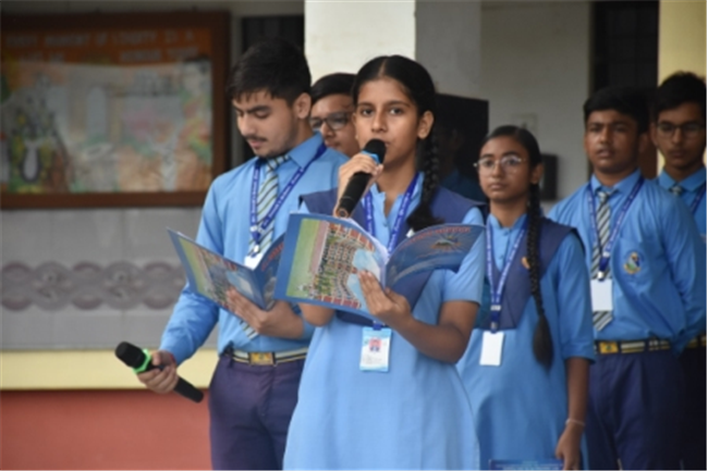 Morning Assembly on “Are You Rich Without Wealth?” by Class 10-C