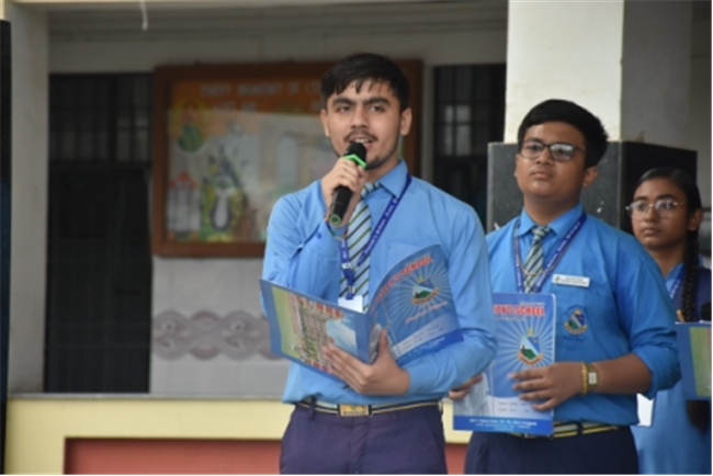 Morning Assembly on “Are You Rich Without Wealth?” by Class 10-C