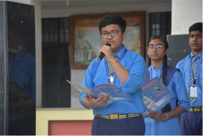 Morning Assembly on “Are You Rich Without Wealth?” by Class 10-C