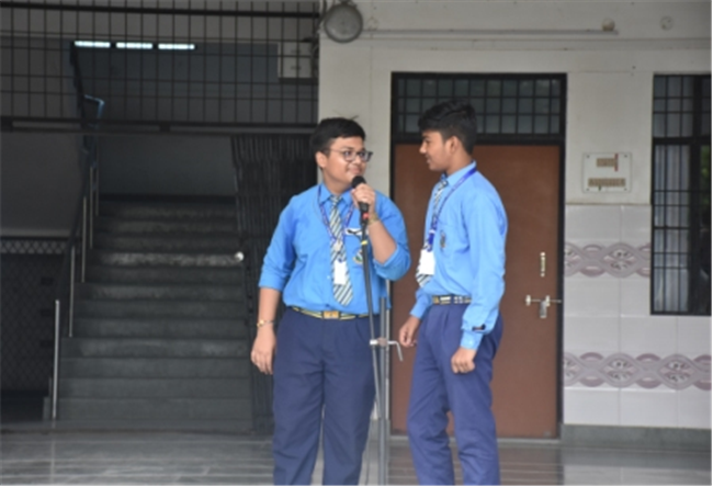 Morning Assembly on “Are You Rich Without Wealth?” by Class 10-C