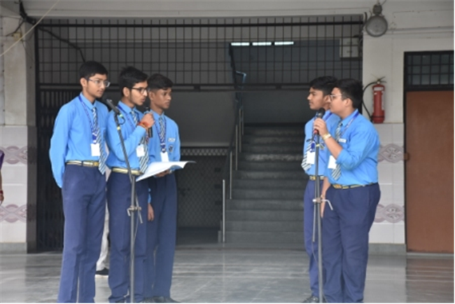 Morning Assembly on “Are You Rich Without Wealth?” by Class 10-C
