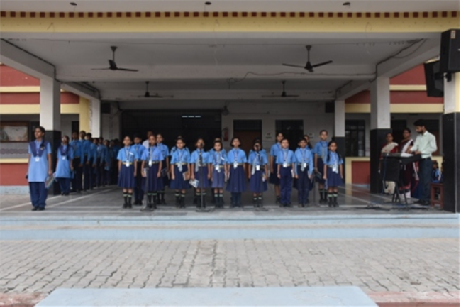 Morning Assembly on “Are You Rich Without Wealth?” by Class 10-C