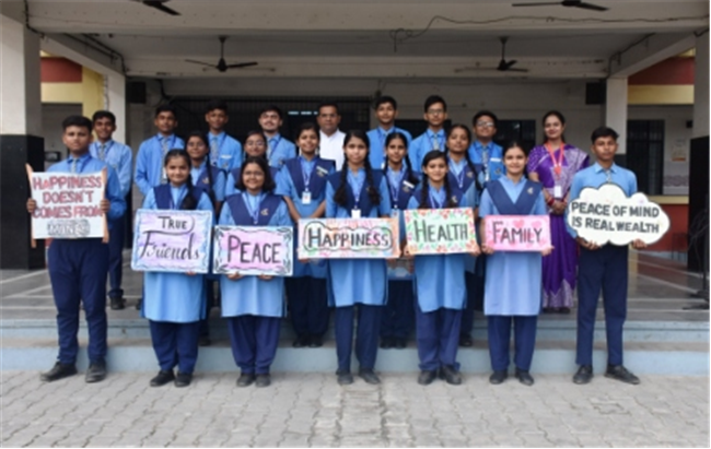 Morning Assembly on “Are You Rich Without Wealth?” by Class 10-C