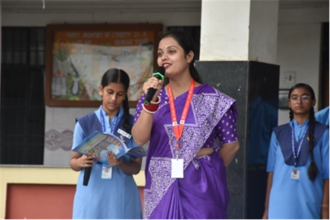 Morning Assembly on “Are You Rich Without Wealth?” by Class 10-C