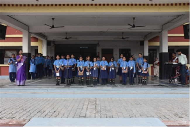 Morning Assembly on “Are You Rich Without Wealth?” by Class 10-C