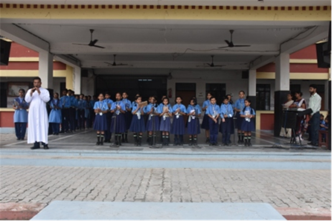 Morning Assembly on “Are You Rich Without Wealth?” by Class 10-C