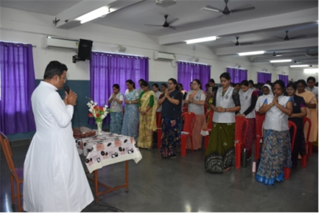 Staff Orientation Programme by the Principal (Rev. Fr. Melwin Wilson D'Souza)