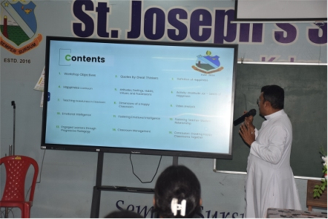 Staff Orientation Programme by the Principal (Rev. Fr. Melwin Wilson D'Souza)