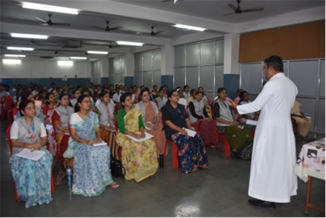 Staff Orientation Programme by the Principal (Rev. Fr. Melwin Wilson D'Souza)