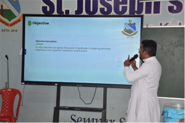 Staff Orientation Programme by the Principal (Rev. Fr. Melwin Wilson D'Souza)
