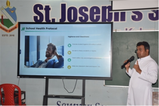 Staff Orientation Programme by the Principal (Rev. Fr. Melwin Wilson D'Souza)