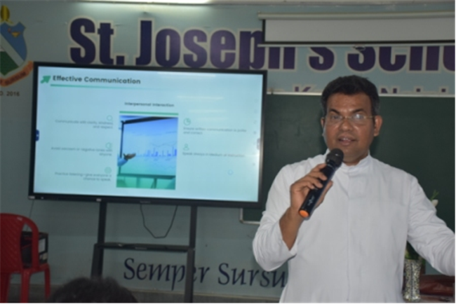 Staff Orientation Programme by the Principal (Rev. Fr. Melwin Wilson D'Souza)