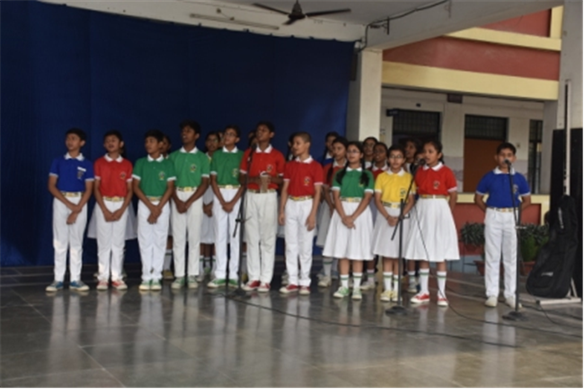 SJS Naini Welcomes the new Principal (Rev. Fr. Melwin Wilson D'Souza)