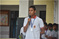 Morning Assembly on “Care for Yourself” by Class 9-B