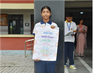Morning Assembly on “Care for Yourself” by Class 9-B