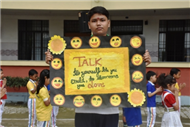 Morning Assembly on “Care for Yourself” by Class 9-B