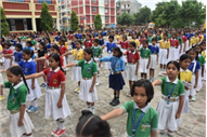 Morning Assembly on “Care for Yourself” by Class 9-B