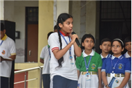 Morning Assembly on “Care for Yourself” by Class 9-B
