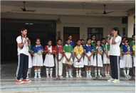 Morning Assembly on “Care for Yourself” by Class 9-B