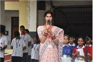 Morning Assembly on “Care for Yourself” by Class 9-B
