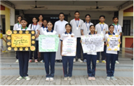 Morning Assembly on “Care for Yourself” by Class 9-B