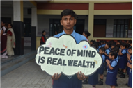 Morning Assembly on “Are You Rich Without Wealth?” by Class 10-C