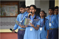Morning Assembly on “Are You Rich Without Wealth?” by Class 10-C