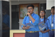 Morning Assembly on “Are You Rich Without Wealth?” by Class 10-C