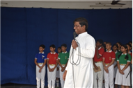 SJS Naini Welcomes the new Principal (Rev. Fr. Melwin Wilson D'Souza)