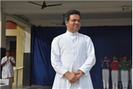 SJS Naini Welcomes the new Principal (Rev. Fr. Melwin Wilson D'Souza)