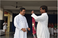 SJS Naini Welcomes the new Principal (Rev. Fr. Melwin Wilson D'Souza)