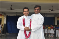 SJS Naini Welcomes the new Principal (Rev. Fr. Melwin Wilson D'Souza)
