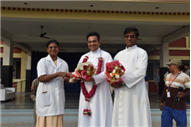 SJS Naini Welcomes the new Principal (Rev. Fr. Melwin Wilson D'Souza)