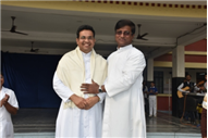 SJS Naini Welcomes the new Principal (Rev. Fr. Melwin Wilson D'Souza)