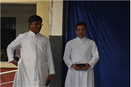 SJS Naini Welcomes the new Principal (Rev. Fr. Melwin Wilson D'Souza)