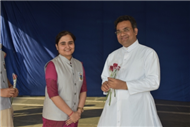 SJS Naini Welcomes the new Principal (Rev. Fr. Melwin Wilson D'Souza)