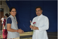SJS Naini Welcomes the new Principal (Rev. Fr. Melwin Wilson D'Souza)