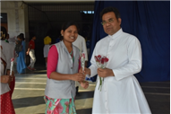 SJS Naini Welcomes the new Principal (Rev. Fr. Melwin Wilson D'Souza)