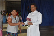SJS Naini Welcomes the new Principal (Rev. Fr. Melwin Wilson D'Souza)