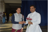 SJS Naini Welcomes the new Principal (Rev. Fr. Melwin Wilson D'Souza)