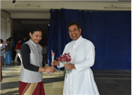 SJS Naini Welcomes the new Principal (Rev. Fr. Melwin Wilson D'Souza)