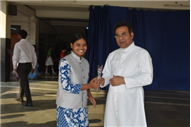 SJS Naini Welcomes the new Principal (Rev. Fr. Melwin Wilson D'Souza)