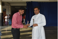 SJS Naini Welcomes the new Principal (Rev. Fr. Melwin Wilson D'Souza)
